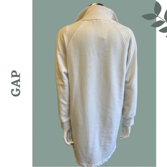 🛍️ 3/$40 GAP White Pullover Romper Dress Knit Athleisure Size Extra Small - Picture 3 of 7